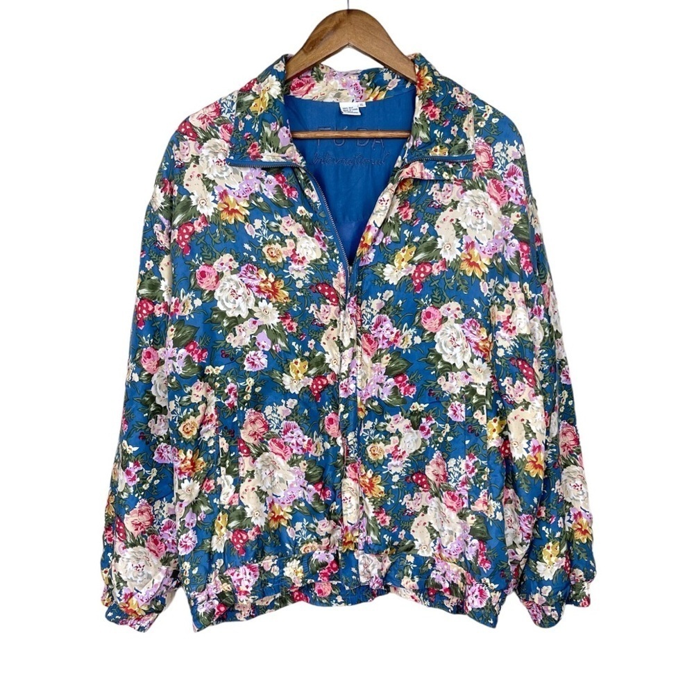 Vintage FUDA International Silk Bomber Jacket